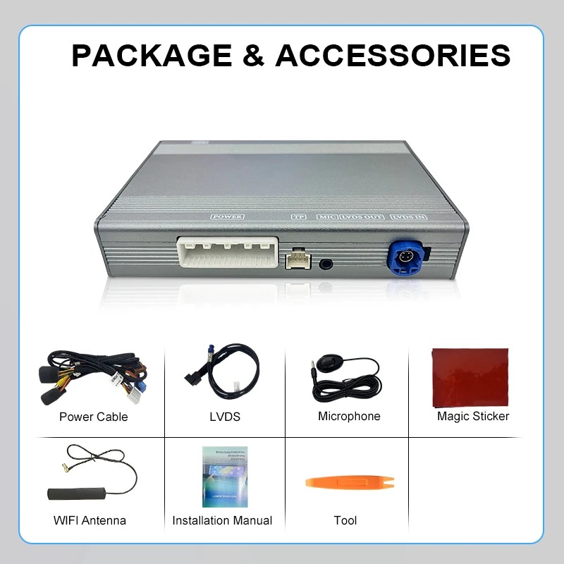 Wireless CarPlay Android Auto Adapter Box Compatible for  12C 650S 570S 600LT 540C 675LT CarPlay Integration Module